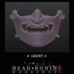 Samurai Mempo Mask - Grunt