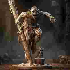 Savage Cauldron Warlord – Tribal Orc 3D Printable Figurine