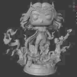 Scarlet Witch (Wanda Maximoff) – Funko Pop Style with Powers