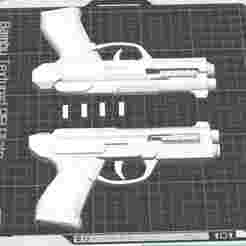 Science Fiction (Sci-Fi) Handheld Pistol Gun cosplay prop (3D Printable STL) Space Futuristic Ready to Print STL