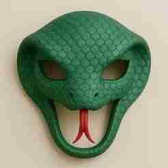 Serpiente, mascara, disfraz,