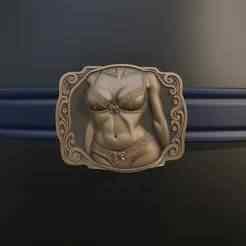 Sexy Lady Belt Buckle