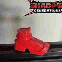 Shadow Hedgehog Shoe ornament