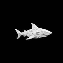 Shark Mech Guardian 3D Printable Model