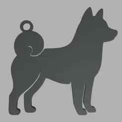 Shiba Inu Dog Key Ring // Design 01