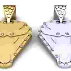 Shield Pendant 3D