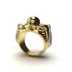 Shiva Lingam Motif Ring – 3D Printable Model
