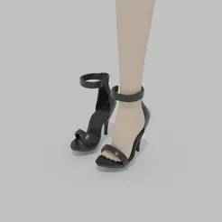 shoes high heels for Barbie Poppy parker STL file