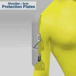 Shoulder and arm protection plates