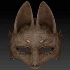 SILENT HILL F MASK + EARRINGS COSPLAY - FOX KOTOYUKI