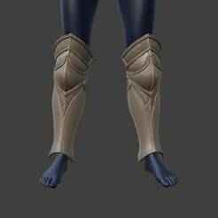 Silver Knight Greaves