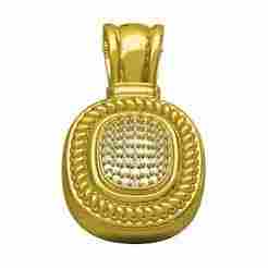 Simple Cushion Shape Diamond Pendant