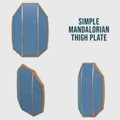 Simple Mandalorian Thigh Plate