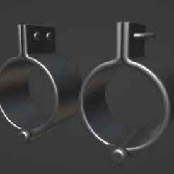 Simple Shackles on magnets prop cosplay 3d model (stl file) for printing