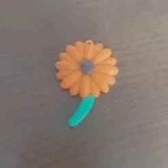 Simple Sunflower keychair