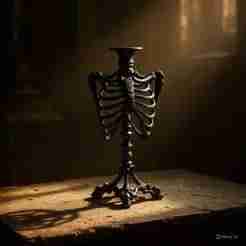 skeleton candelabra, gothic halloween decorations