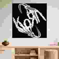 Skeleton Sign - Wall Art Multicolor