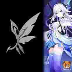Skirk - Hair Accesory - Genshin Impact Cosplay Prop