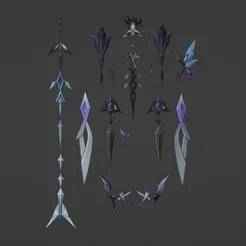 Skirk prop for cosplay alternative skin
