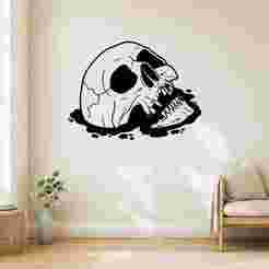 Skull - Wall Art Multicolor