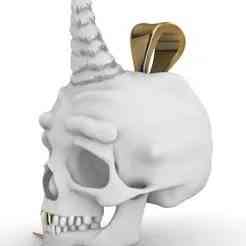 skull bag charm