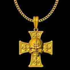 Skull Cross pendant charm