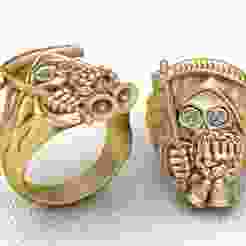 SKULL FACES RING 3d printable model