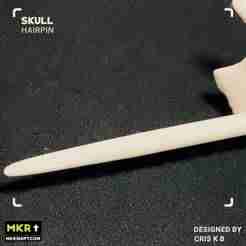 SKULL HAIRPIN