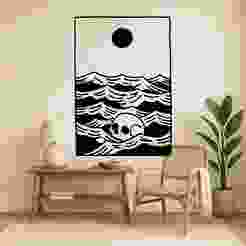 Skull Sea - Wall Art Multicolor