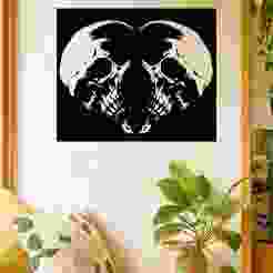 Skulls Hearth - Wall Art Multicolor