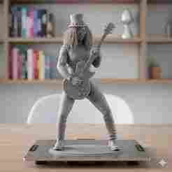 Slash – 3D Printable Statue (Rock Collectible)