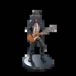 slash guns n roses 3d model