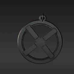 Sleek EXO-Inspired Symbol Keyring - Modern Geometric Fan Accessory 3D Print File