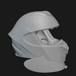 Sleek Motorcycle Helmet - 3D Printable Model