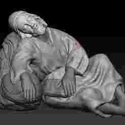 Sleeping Shepherd - Nativity Scene in 3D