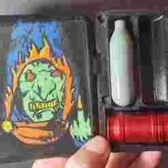 Slim container for N2/nitrogen/CO2?galaxy gas cracker and 3 capsules