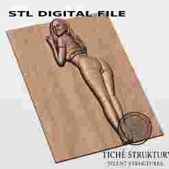 Smiling Woman – Pin-Up Decorative – 3D STL Model
