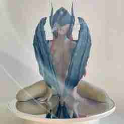 SMOKE VALKYRIE INCENSE BURNER- FIGURINE