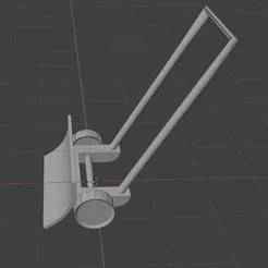 Snow shovel with wheels