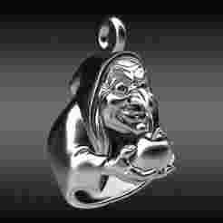 SNOW WHITE'S EVIL WITCH PENDANT
