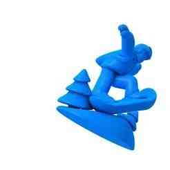 snowboard / snowboard stl / ski / ski stl / winter / snow / snowboard character