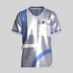 Soccer Blue And White Jersey-Third Kit | Marvelous / Clo3d / obj / fbx