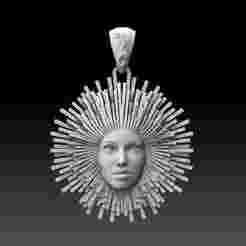 Solar Day Pendant – Sun God & Sun Goddess