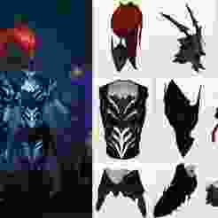 Solo Leveling - Shadow Igris Armor - DIY Cosplay Wearable Armor - Pepakura EVA Foam Template - PDO Pattern File Only