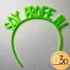 SOY PROFE N.I." headband for preschool teachers