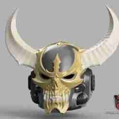 Space Marine 2 Black Legion Aspiring Champion Chaos Marine PVP Update Helmet 1:1 Scale Cosplay