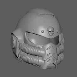 Space marine Usable Tank Helmet and Protector - Cosplay pack x 2 Space marine Tank Helmet and Mask