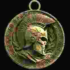 Spartan Skull Pendant
