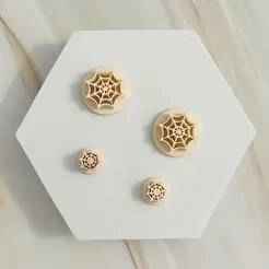Spider Web Polymer Clay Cutter / Stamp