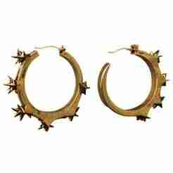 Spiked Hoop Earrings